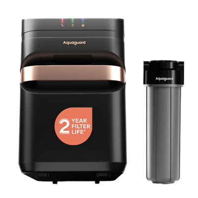 Aquaguard Designo UTC RO+UV 2X Water Purifier | 2 Year Filter Life | With Mega Sediment Filter