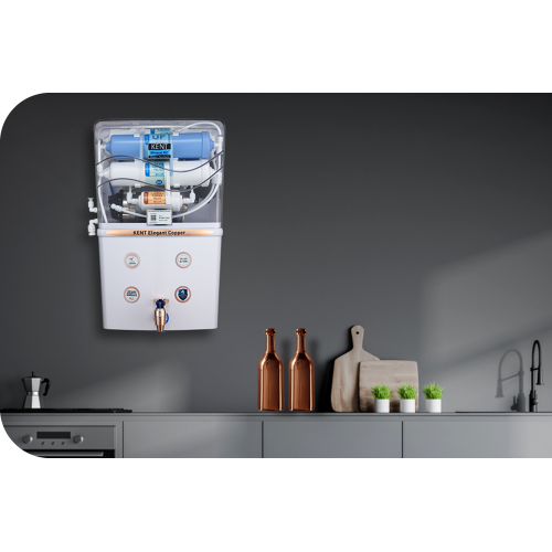 KENT Elegant Copper- Most Advanced, Compact RO+UF+TDS Control+UV In-Tank+Copper Water Purifier with Goodness of Copper